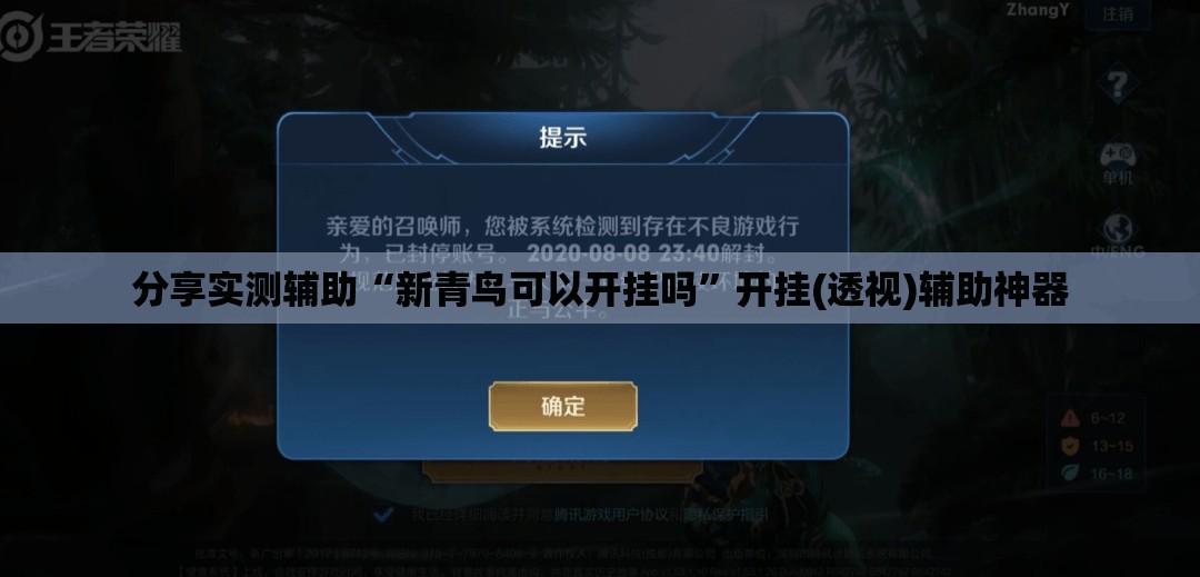 分享实测辅助“新青鸟可以开挂吗	”开挂(透视)辅助神器