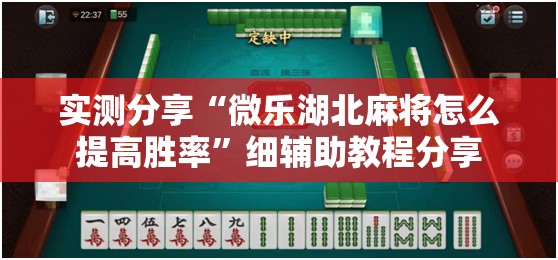 实测分享“微乐湖北麻将怎么提高胜率”细辅助教程分享
