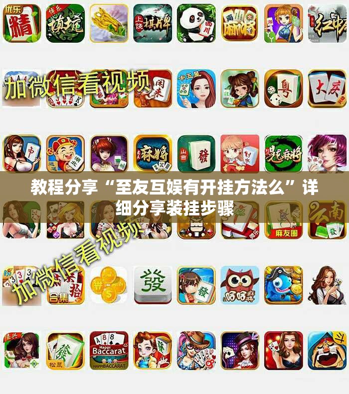 教程分享“至友互娱有开挂方法么”详细分享装挂步骤