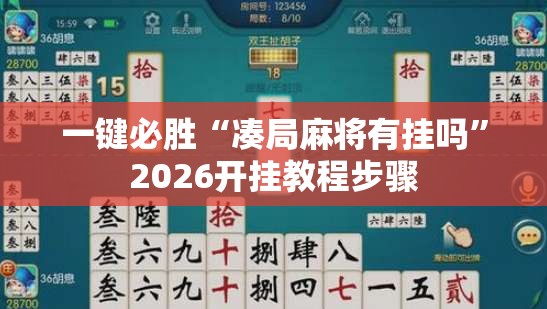 一键必胜“凑局麻将有挂吗”2026开挂教程步骤