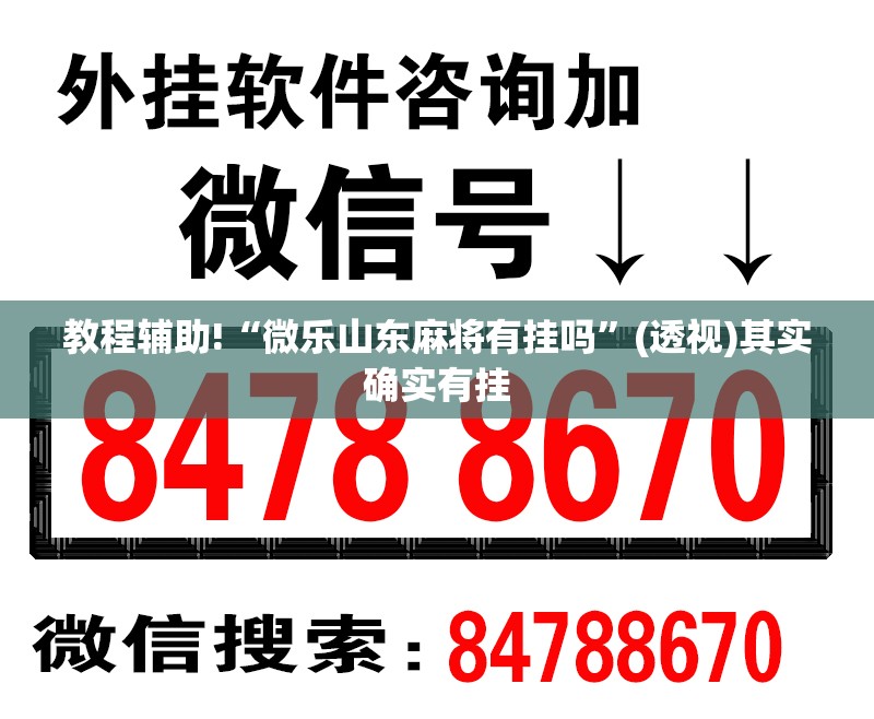 教程辅助!“微乐山东麻将有挂吗”(透视)其实确实有挂