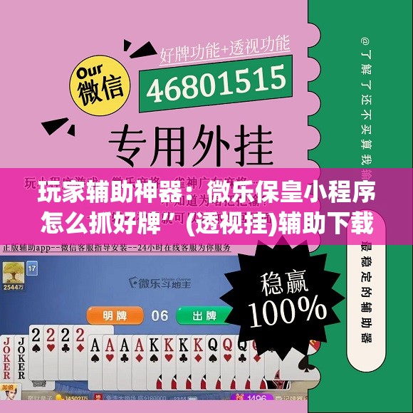 玩家辅助神器：微乐保皇小程序怎么抓好牌”(透视挂)辅助下载教程