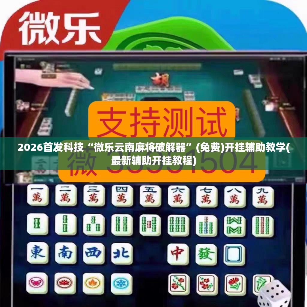 2026首发科技“微乐云南麻将破解器”(免费)开挂辅助教学(最新辅助开挂教程)