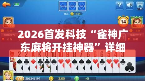 2026首发科技“雀神广东麻将开挂神器”详细分享装挂步骤